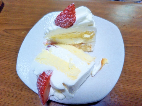 牛乳カステラ ホイップクリームで苺ケーキ レシピ 作り方 By あけぼのマジック 楽天レシピ 牛乳カステラ ホイップクリームで苺ケーキ レシピ 作り方 By あけぼのマジック 楽天レシピ
